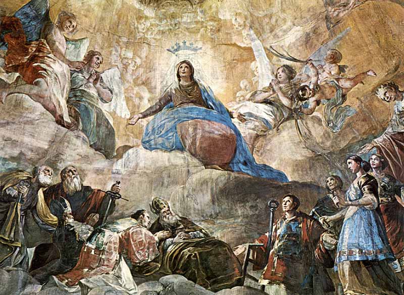 Dans la basilique du Pilar à Saragosa : la coupole par
            Goya