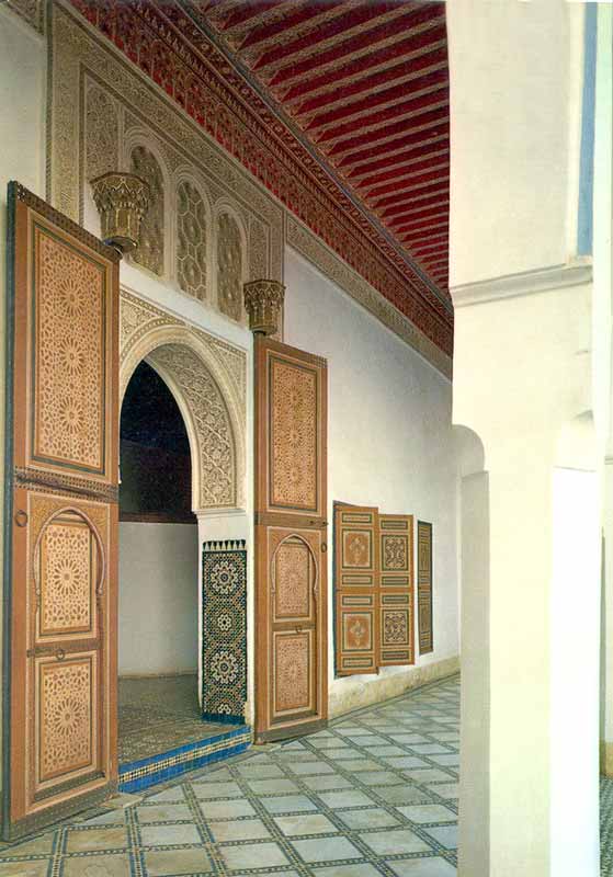 Palais de la Bahia : entrée-sur la cour