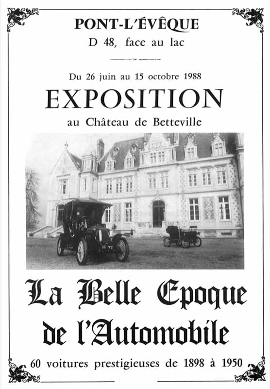 L'exposition automobile du Château de
                            Betteville