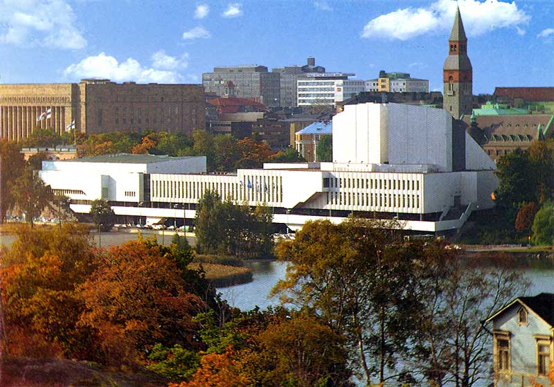 Vue extérieure du palais Finlandia