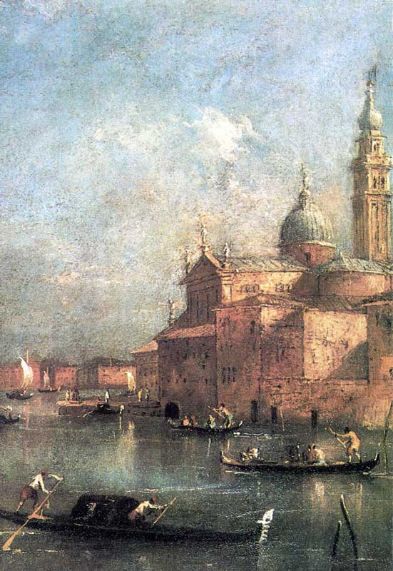 GUARDI : Ile de San Bartolomeo à Venise