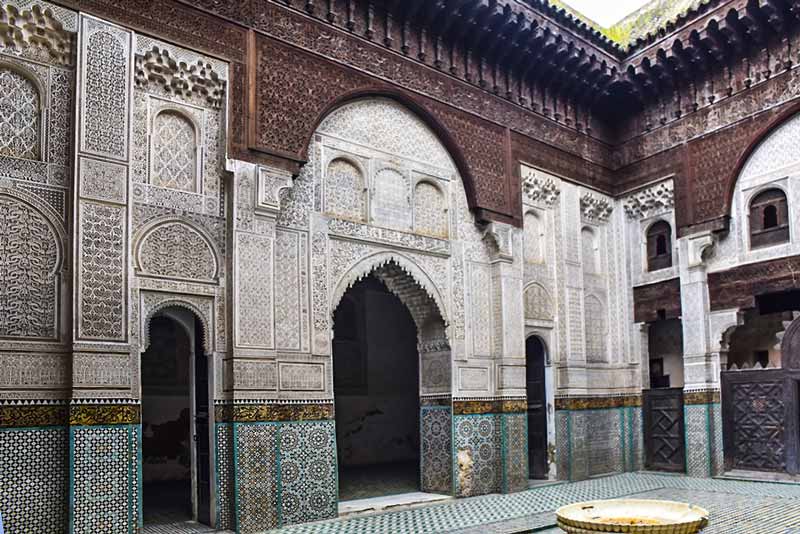 Fes-medersa-Bou-Inania-cour centrale