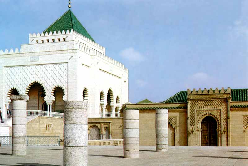 Rabat : mausolée et mosquée de Mohammed V