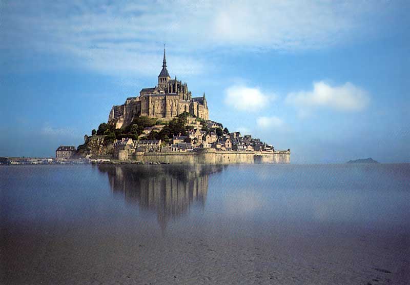 Le Mont Saint Michel en eau