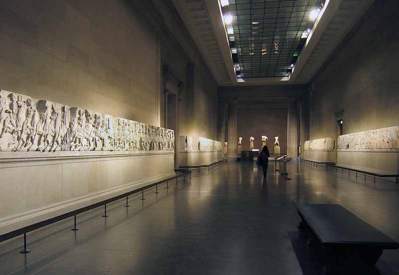 Les marbres du Parthénon ramenés par Lord
                        Elgin