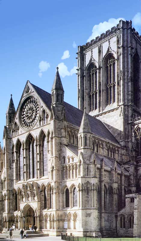 Aile ouest de la cathédrale Yorkminster