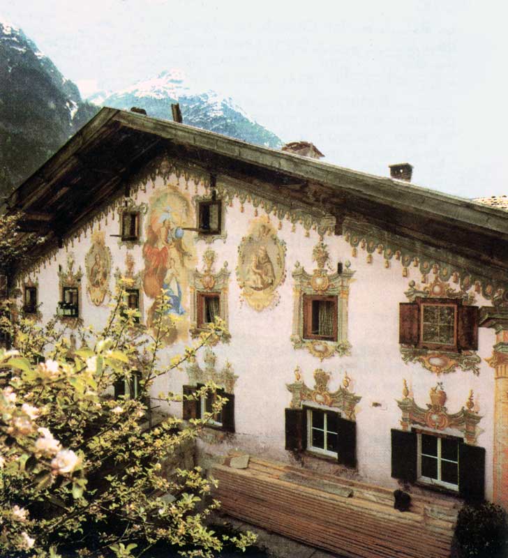 Maison à fesque à Mittenwald