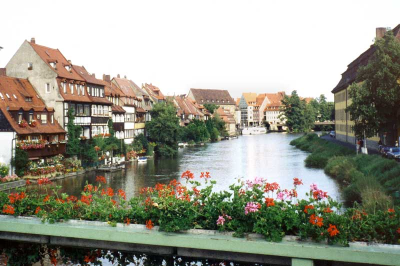 Bamberg : pont
              sur la Regnitz