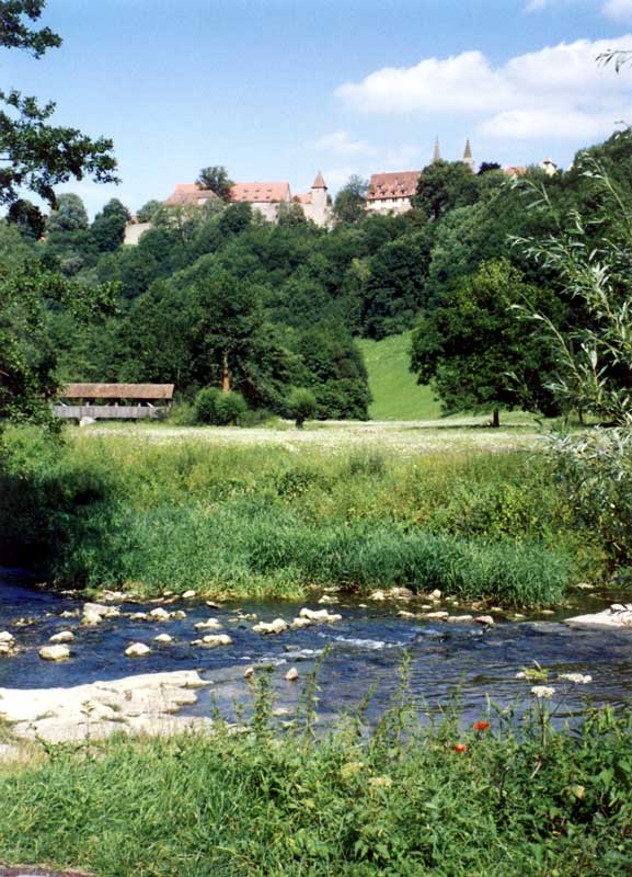 Rothenburg depuis le gué sur la Tauber