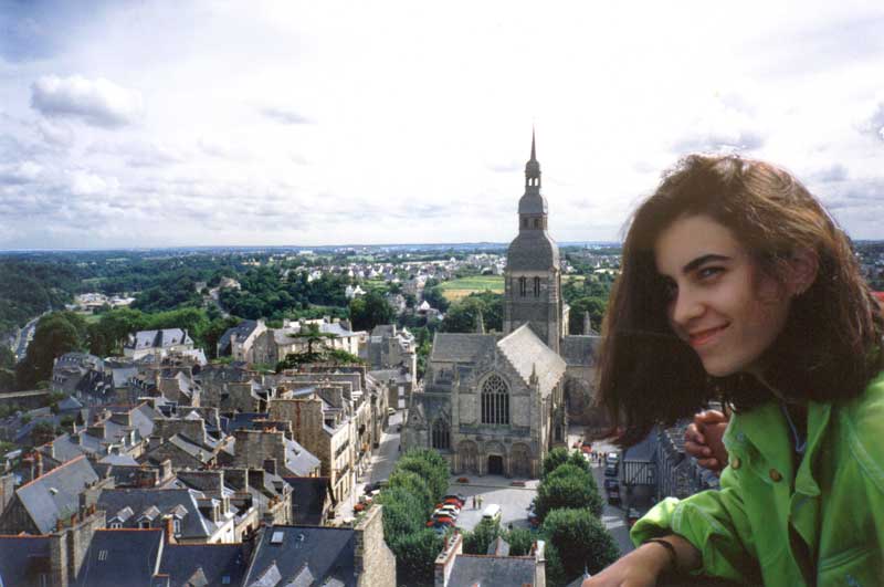 Dinan : Juliette sur le beffroi