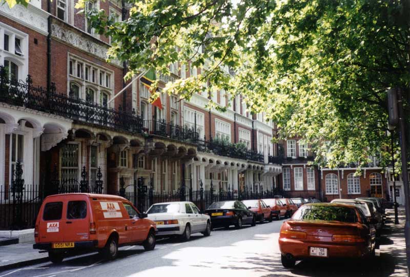 Les maisons cossues de Kensington Square