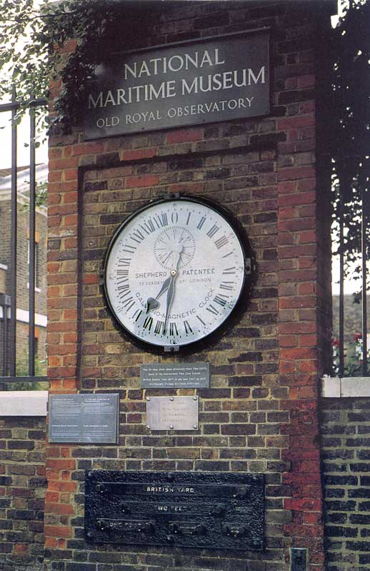L'horloge astronomique du Old Observatory de
                  Greenwich