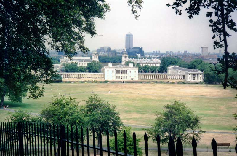Queen's House de Greenwich depuis le Old Observatory