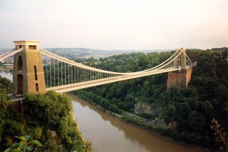 Le
                pont construit par Brunel sur l'Avon à Clifton
                (Bristol)