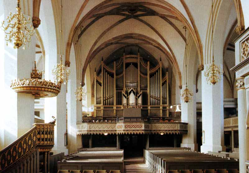 Wittenberg : nef et orgue de la Marienkirke
