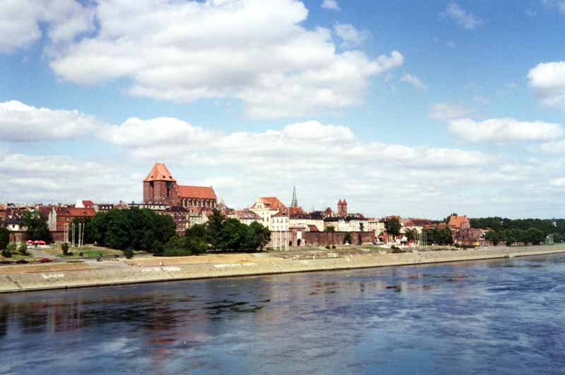 Le vieux Torun depuis le pont sur la Vistule