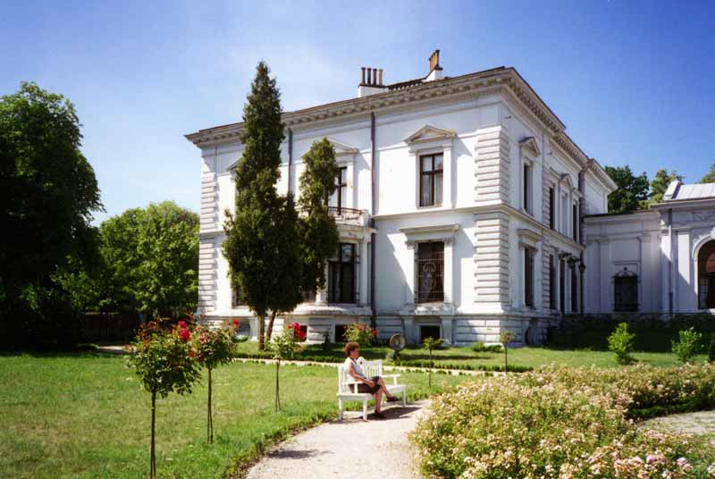 Lodz : le Palais Herbst depuis le jardin