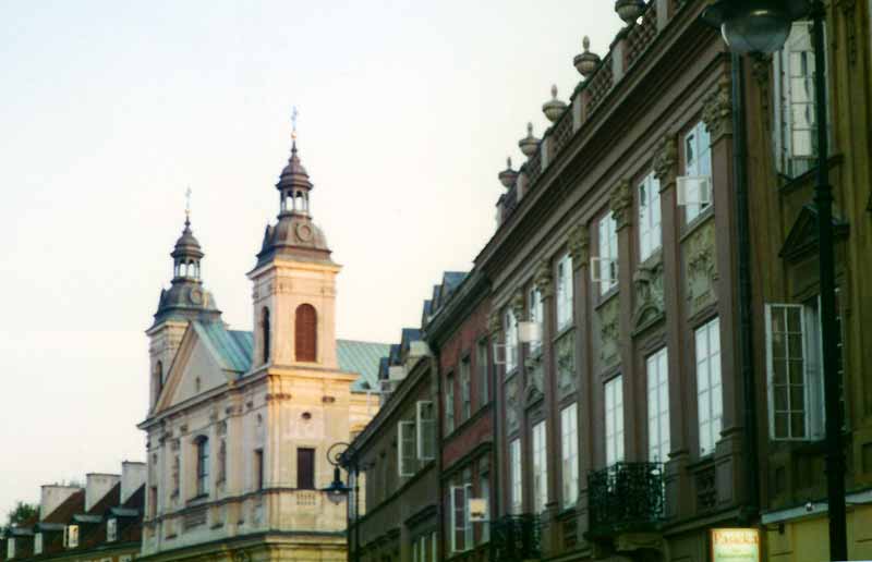 Warsawa : façades baroques sur le Voie Royale...