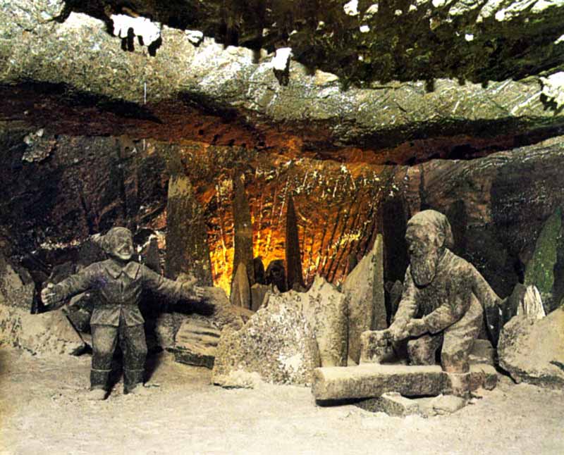 Mine de Wieliczka : grotte des Gnomes