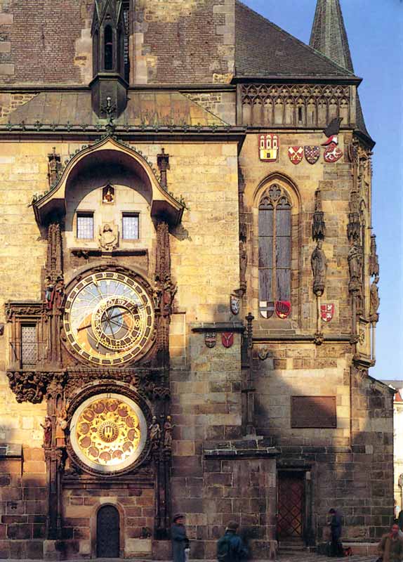 Prague : horloge astronomique de l'Hôtel de Ville