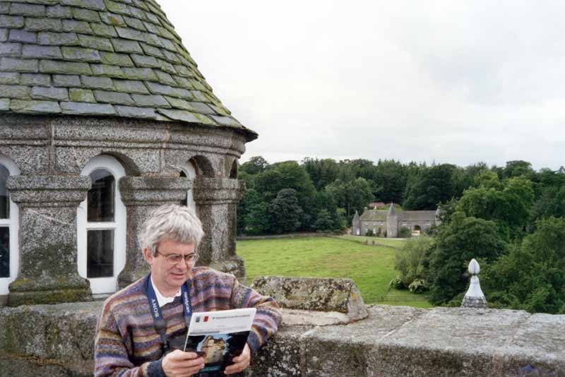 Jean-Paul sur la terrasse de Castle House