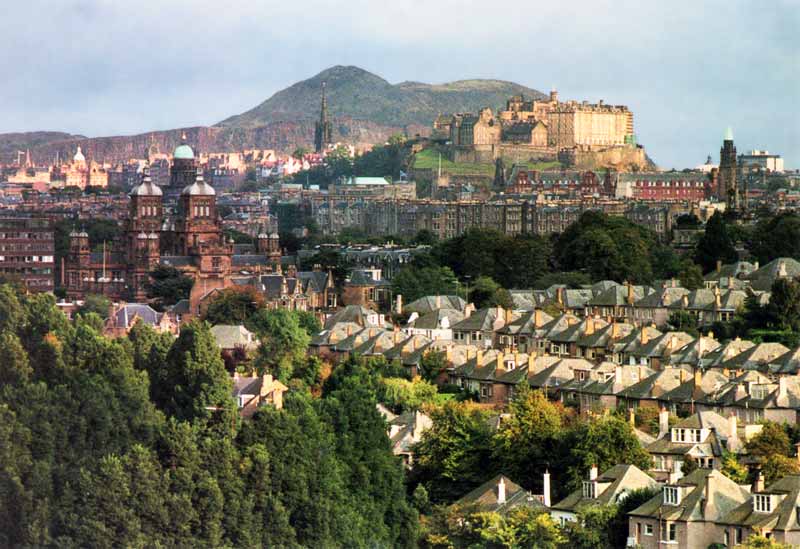 Edinburg : Arthus Seat depuis Calton Hill