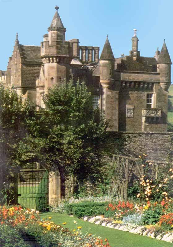 Abbotsford : la maison depuis le jardin