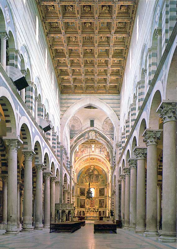 Pisa : nef de la cathédrale