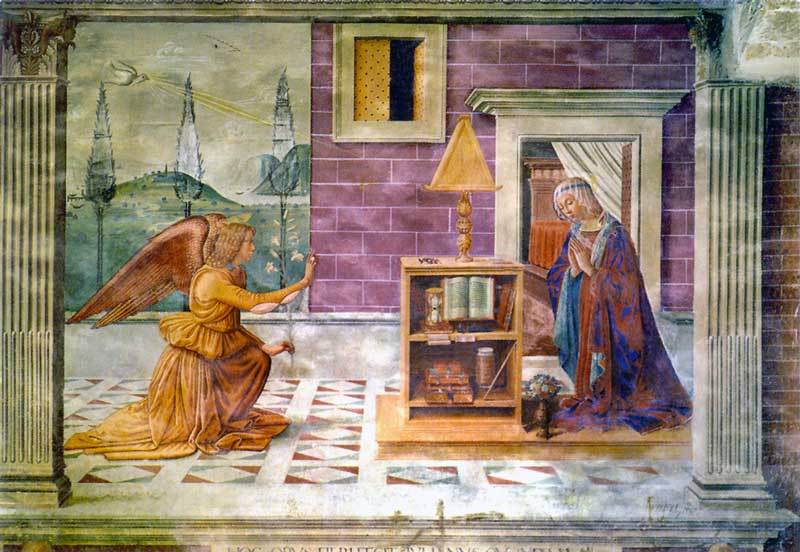 Fresque de la Collégiale de San Geminiano : Annonciation
        (1482)