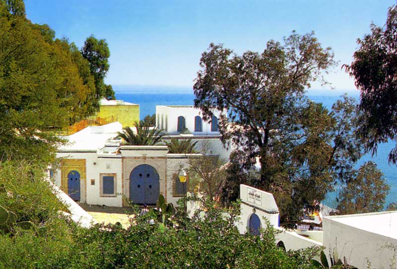 Une autre belle
              maison avec sa porte typique de Sidi Bou Saïd