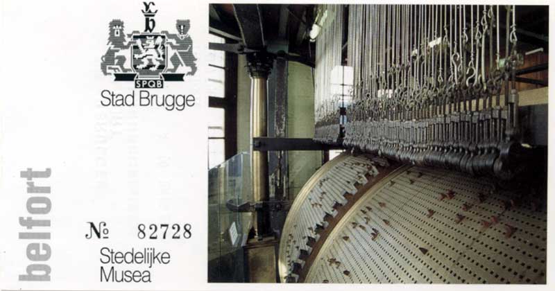Brugge :
              Carillon du beffroi : billet