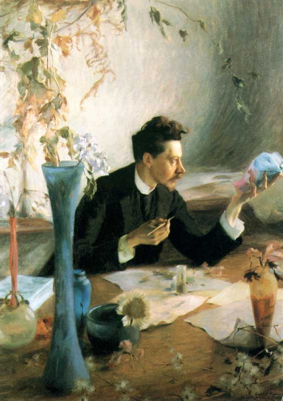 Victor Prouvé (1858-1943) : Portrait d'Émile Gallé