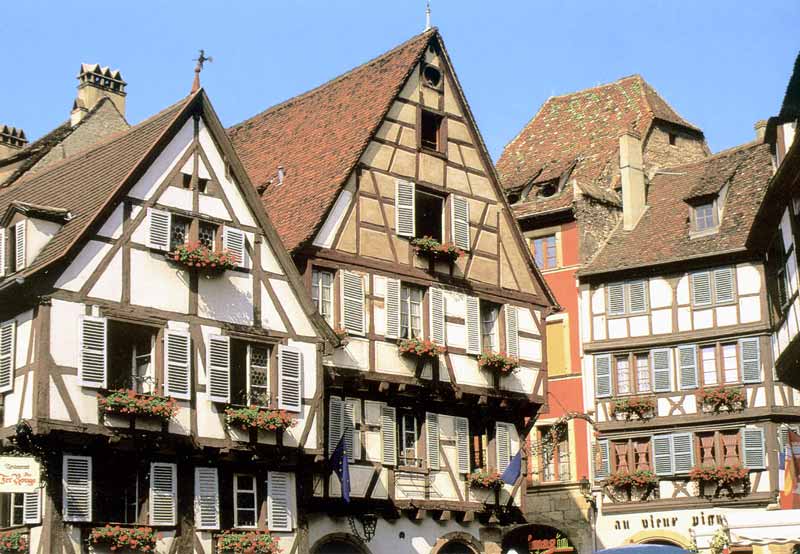 Vieilles maisons alsaciennes à Colmar