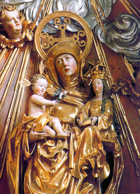Schwarz
              : Sainte Anne portant Jesus et Marie