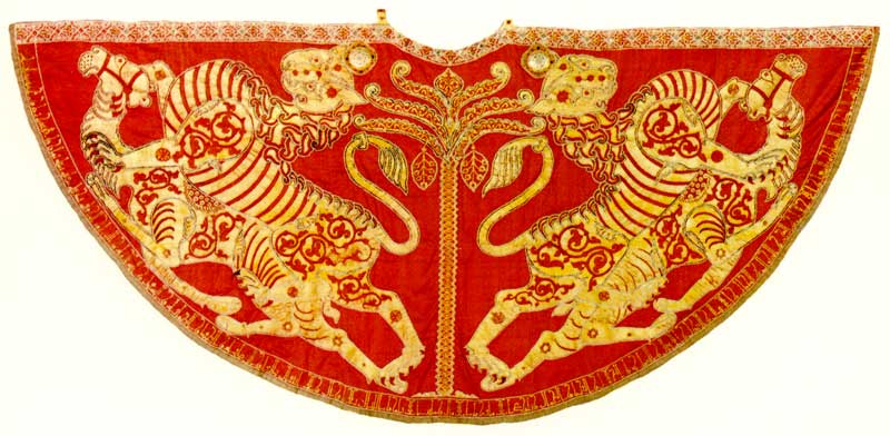 Schatzkammer : Chape du couronnemement (Palerme,
                  1134)