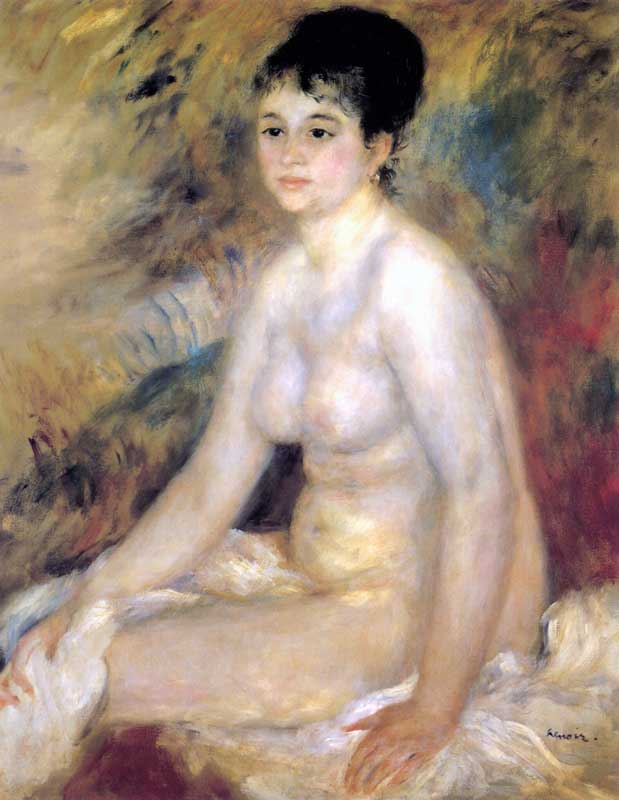 Après le bain par A. Renoir (1840-1919)