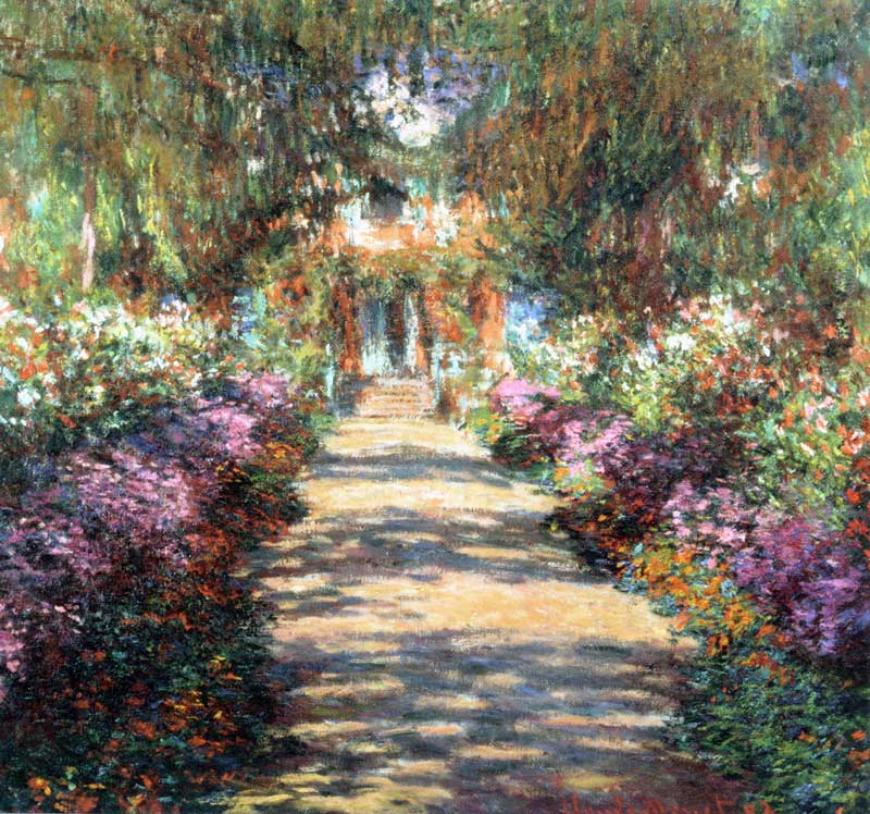 Allée dans le jardin de Giverny (1902) par C.
                    Monet