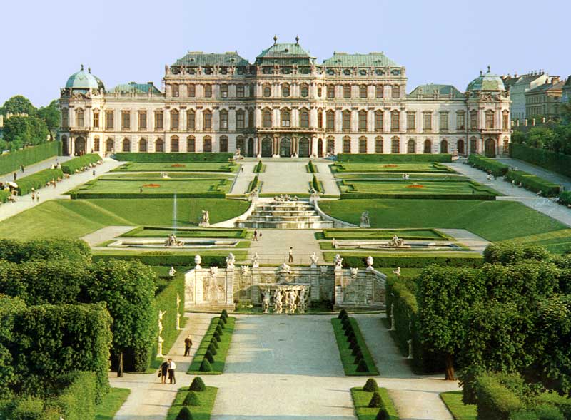 Jardin du Palais du Belvedere, côté nord