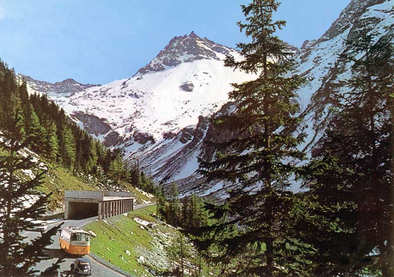 Descente
                du Felbertauern Tunnel vers le nord