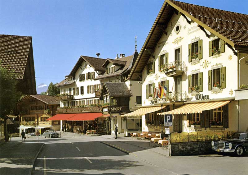 Les rues chic de
                Gstaad