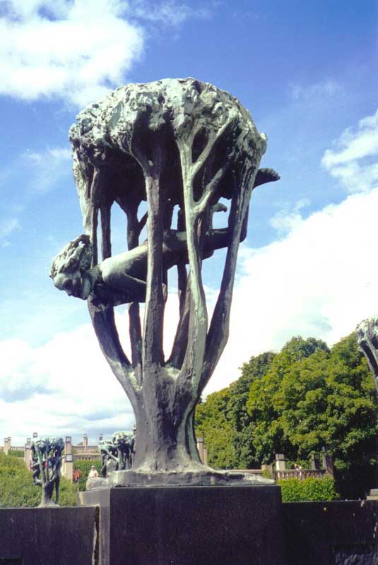 Vigeland : bronze de la fontaine