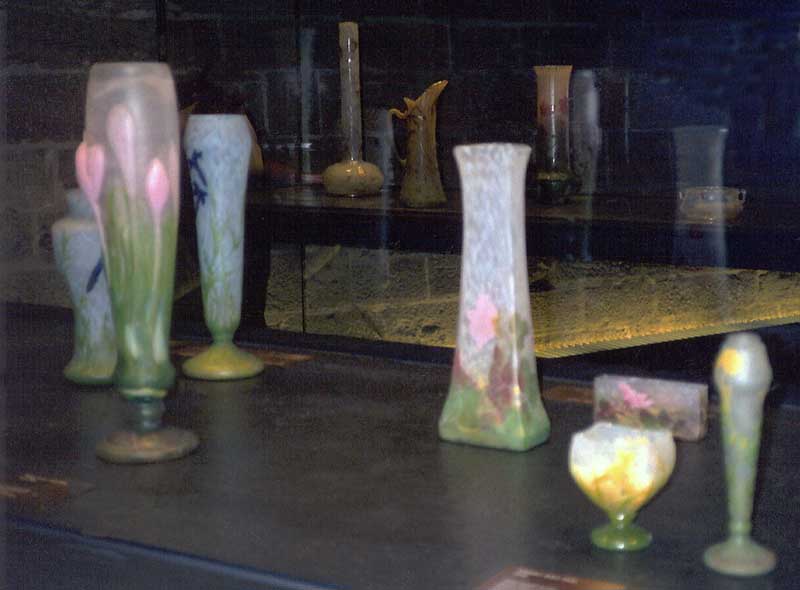 Musée des Beaux-Arts de Nancy : vases de Daum