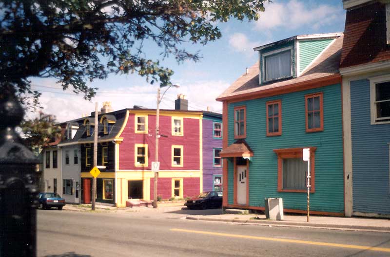 Les maisions de bois aux couleurs vives de St-John's