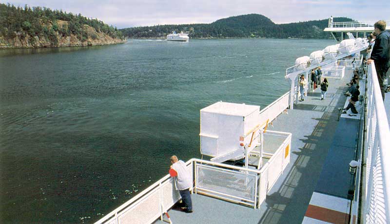 À bord du
                  ferry vers l'Île de Vancouver