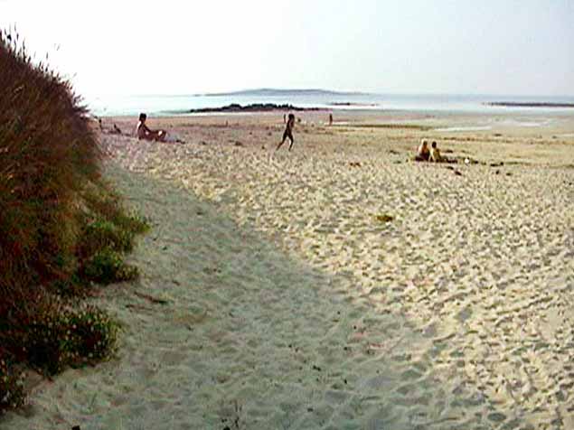 Coucher de soleil sur la plage de Corn-ar-Gazel