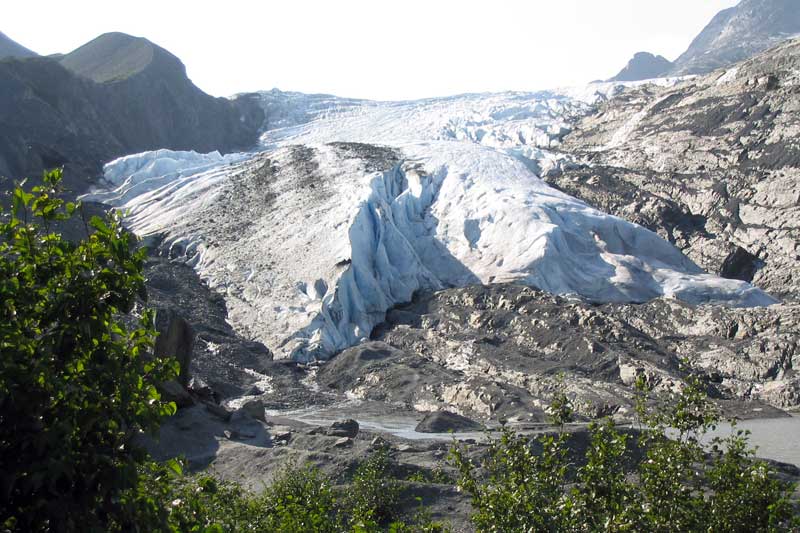 Balade au pied du Worthington Glacier