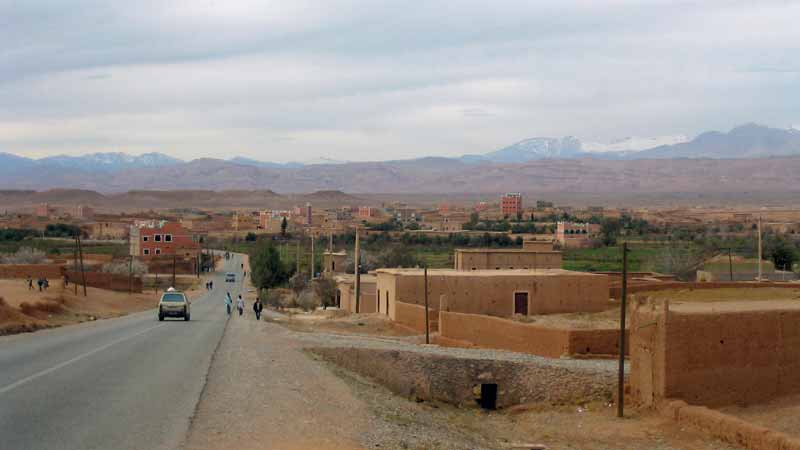 Village sur la route de Skoura