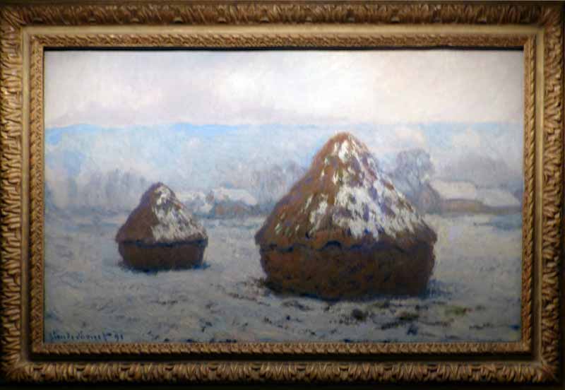 Meules, effet de neige, par Claude Monet (1891)