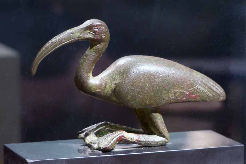 Ibis en bronze, Egypte (644-343 av. JC)