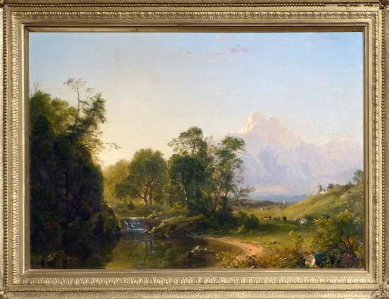 Ottle Creek, Midddlebury, Vermont par Frederic Edwin
            Church (1854)